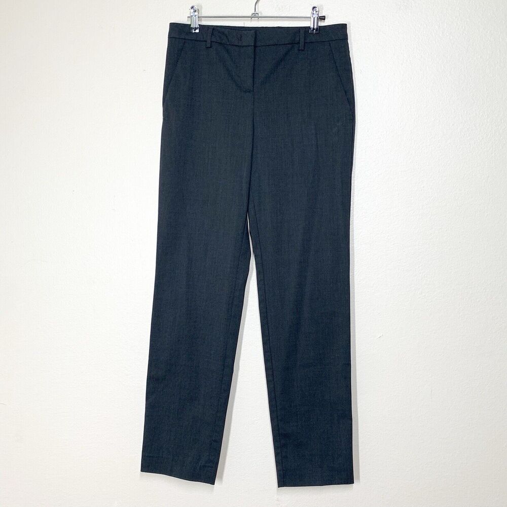 Moncler Pantalone Trousers Men's 42 US XXS Gray Wool Blend Dress Pants Flat